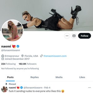 Naomi Swann Twitter, Top Premium Porn Sites