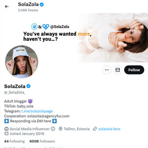 SolaZola Twitter, Top Premium Porn Sites