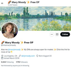 Mary Moody, Top Premium Porn Sites