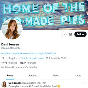 Dani Jensen Twitter, Top Premium Porn Sites