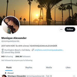 Monique Alexander Twitter, Top Premium Porn Sites