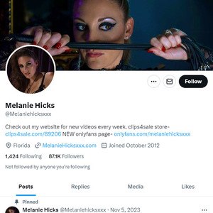 Melanie Hicks Twitter, Top Premium Porn Sites