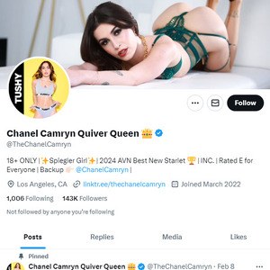 Chanel Camryn Twitter, Top Premium Porn Sites