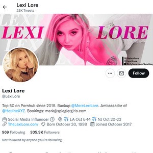 Lexi Lore Twitter, Top Premium Porn Sites