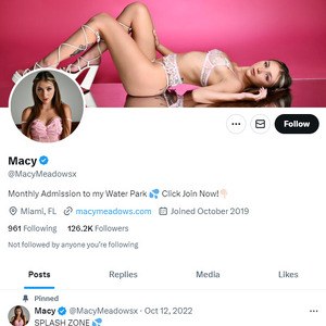 Macy Meadows Twitter, Top Premium Porn Sites