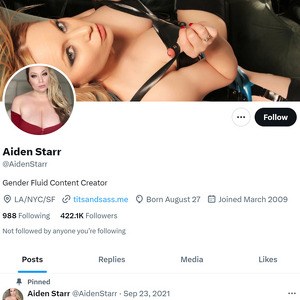 Aiden Starr Twitter, Top Premium Porn Sites