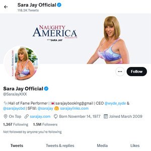 Sara Jay Twitter, Top Premium Porn Sites