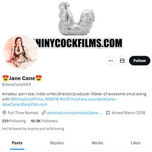 Jane Cane Twitter, Top Premium Porn Sites