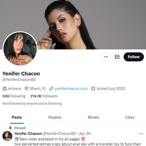 Yenifer Chacon Twitter, Top Premium Porn Sites