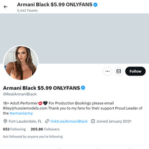 Armani Black Twitter, Top Premium Porn Sites