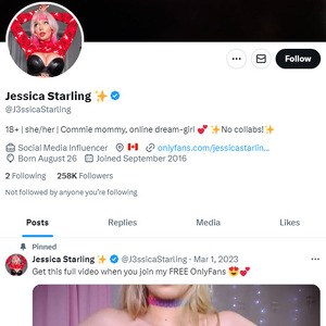 Jessica Starling Twitter, Top Premium Porn Sites