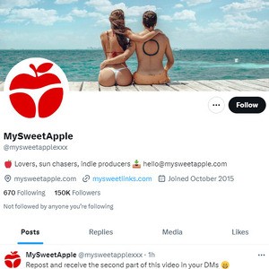 MySweetApple Twitter, Top Premium Porn Sites