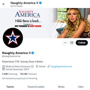 Naughty America Twitter, Top Premium Porn Sites