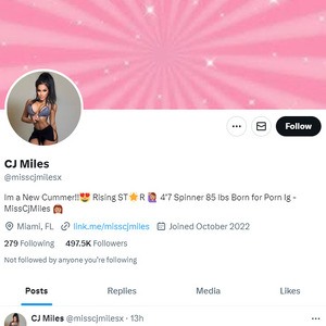 CJ Miles Twitter, Top Premium Porn Sites