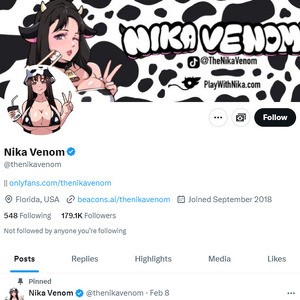 Nika Venom Twitter, Top Premium Porn Sites