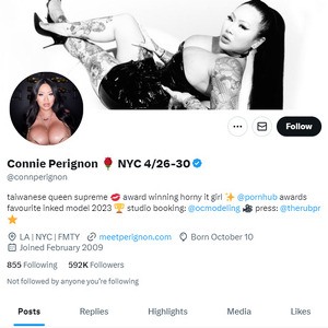 Connie Perignon Twitter, Top Premium Porn Sites