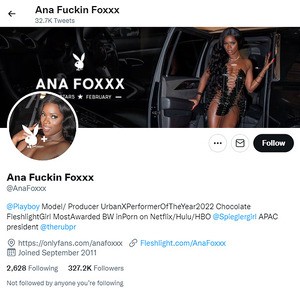 Ana Foxxx, Top Premium Porn Sites