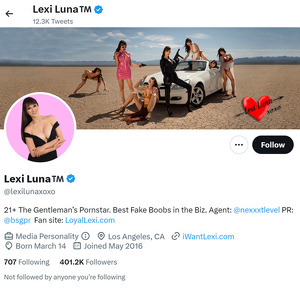 Lexi Luna Twitter, Top Premium Porn Sites