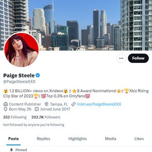 Paige Steele Twitter, Top Premium Porn Sites