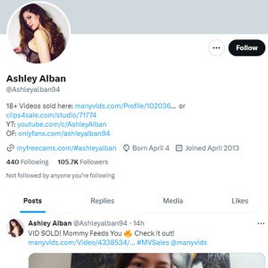 Ashley Alban Twitter, Top Premium Porn Sites