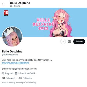 Belle Delphine Twitter, Top Premium Porn Sites