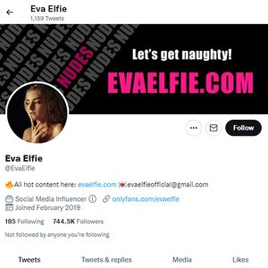 Eva Elfie Twitter, Top Premium Porn Sites