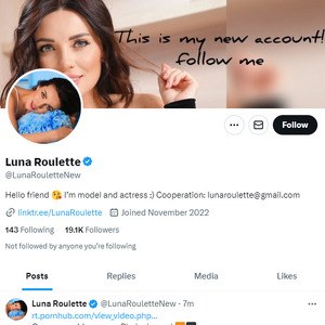 Luna Roulette Twitter, Top Premium Porn Sites