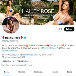 Hailey Rose Twitter, Top Premium Porn Sites