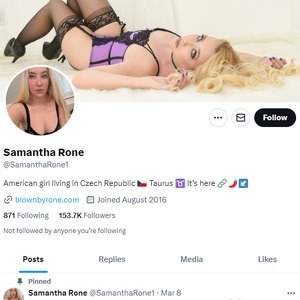 Samantha Rone Twitter, Top Premium Porn Sites