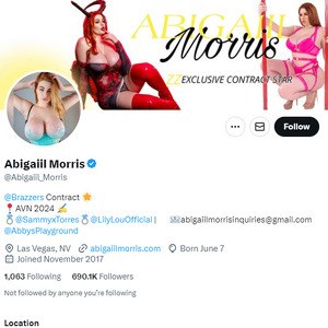 Abigaiil Morris Twitter, Top Premium Porn Sites