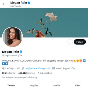 Megan Rain Twitter, Top Premium Porn Sites