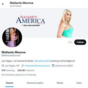 Mellanie Monroe, Top Premium Porn Sites