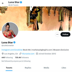 Luna Star Twitter, Top Premium Porn Sites