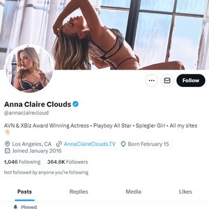 Anna Claire Clouds Twitter, Top Premium Porn Sites