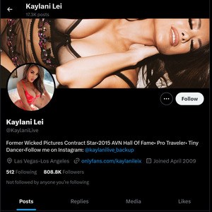 Kaylani Lei Twitter, Top Premium Porn Sites