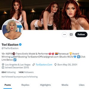 Tori Easton Twitter (TS), Top Premium Porn Sites