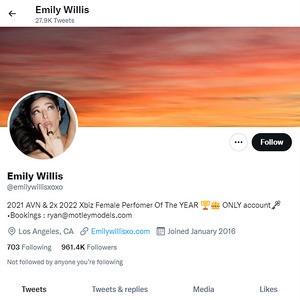 Emily Willis Twitter, Top Premium Porn Sites