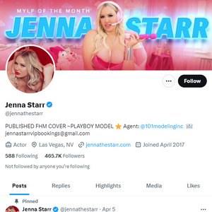 Jenna Starr Twitter, Top Premium Porn Sites