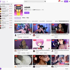 Twitch
                                                                   ASMR, Top Premium Porn Sites