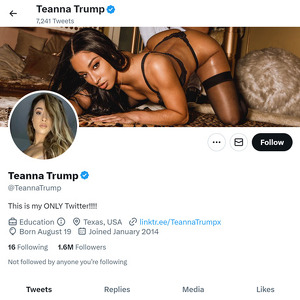 Teanna Trump Twitter, Top Premium Porn Sites