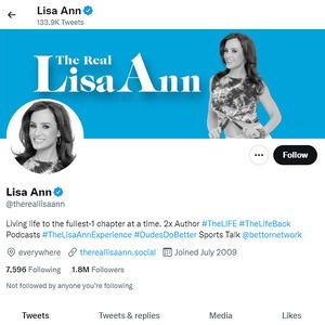 Lisa Ann Twitter, Top Premium Porn Sites