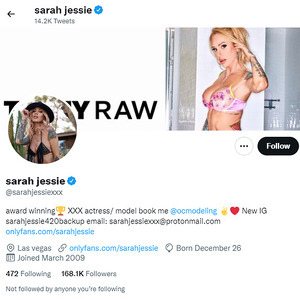 Sarah Jessie, Top Premium Porn Sites