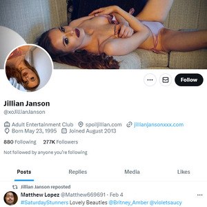 Jillian Janson Twitter, Top Premium Porn Sites