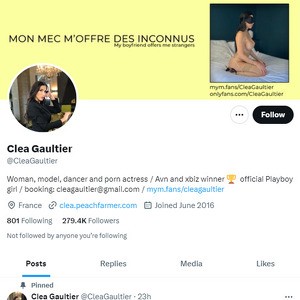 Clea Gaultier Twitter, Top Premium Porn Sites