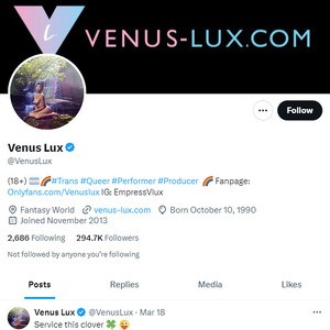 Venus Lux Twitter (TS), Top Premium Porn Sites