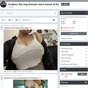 Braless, Top Premium Porn Sites