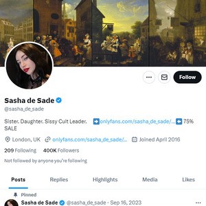 Sasha De Sade Twitter (TS), Top Premium Porn Sites