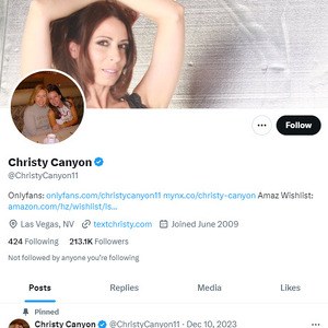 Christy Canyon Twitter, Top Premium Porn Sites