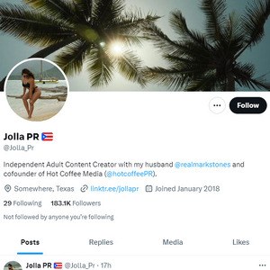 Jolla PR Twitter, Top Premium Porn Sites