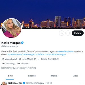 Katie Morgan Twitter, Top Premium Porn Sites